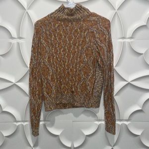 Louna orange multicolor high neck sweater S.   Mm